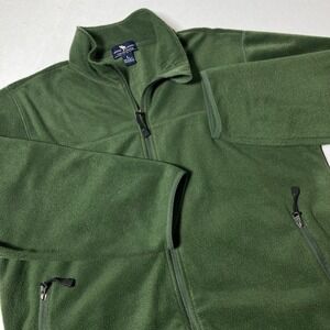 Moose Creek Green Fleece Jacket Mesh‎ Liner Men's Size Large
